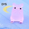 6ks Poutavé prase Socha Ornament Carving Technology Cute Glow Pig Mini Portrait Mini Fairy Garden Landscape