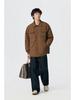 Men's 90% White Duck Down Lightweight Winter Shirt Jacket - Loose Lapel, Plus Size