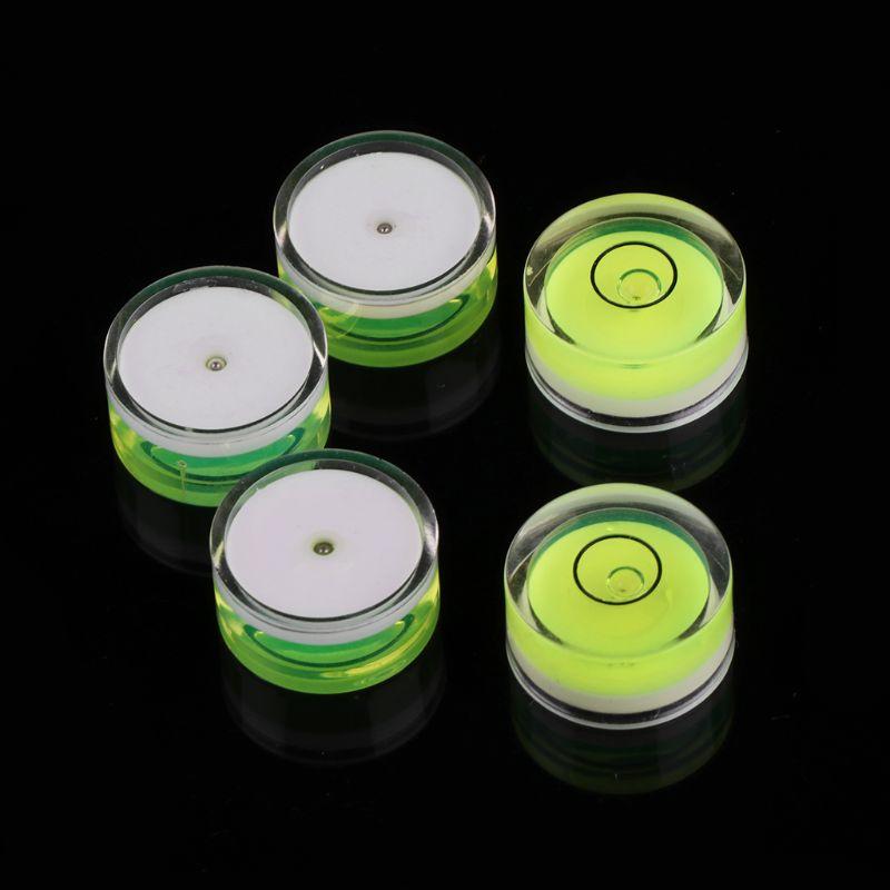 5pcs Round Bubble Level Mini Spirit Level Bullseye Level Measurement Instrument