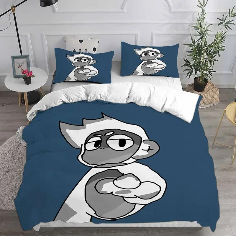 Gorilla Tag 3D Bedding Set Full Size Comforter Quilt Duvet Cover Pillowcase 2-3Pcs Kids Adult