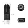 Type C Male To DC5.5x2.1mm Female Adapter For Reliable Power Transfer Supports High Current and Voltages Transmission
