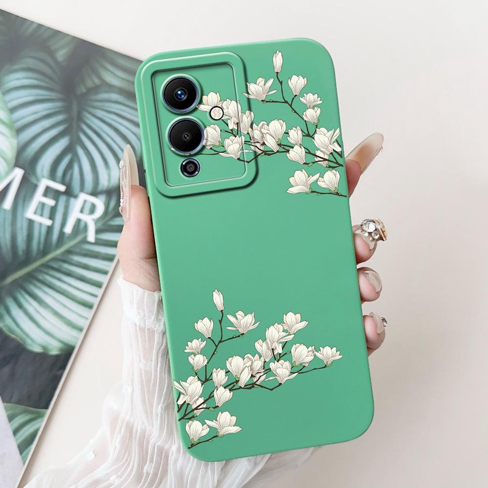 For Note 12 Pro 5G Inifinix Back Cover Infinix Note12 12Pro X671B Funda Flower Butterfly Women Fashion Phone Case Soft Silicone