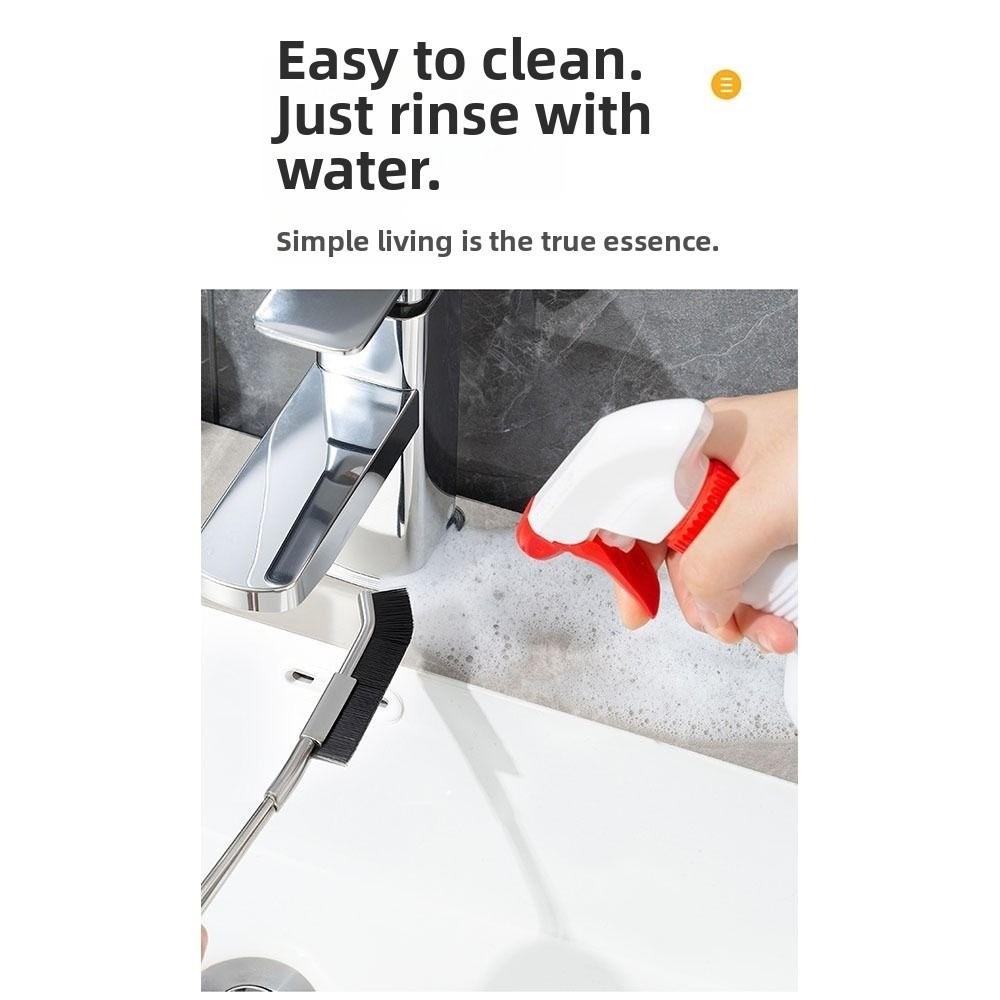 Multifunctional Crevice Cleaning Brush Stainless Steel Hard Bristle Corner Cleaning Brush Gap Scrub Brush