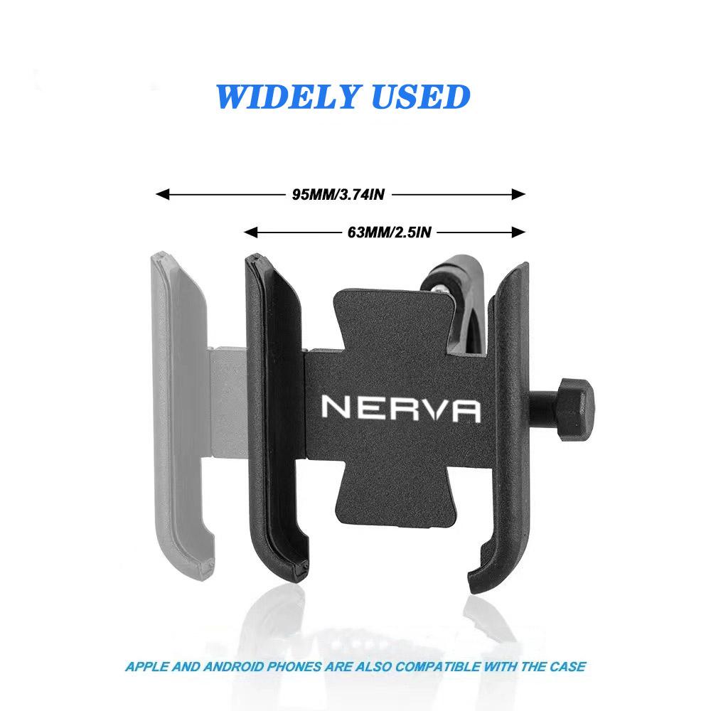 For NERVA E-Scooter EXE Nerva Exe Motorcycle CNC Aluminum Mirror Mobile Phone Holder Stand Bracket Mount Accessories