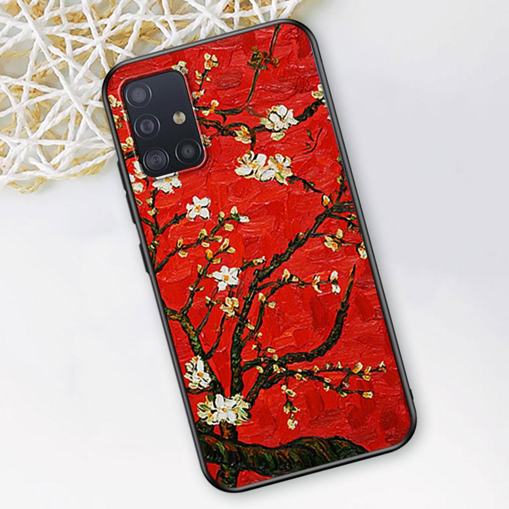 

Starry Night Van Gogh Case for Samsung Galaxy A53 5G A12 A13 A52 A02s A22 A51 A54 A11 A13 A32 A52s A72 A03s Silicone Phone Cover Samsung A01