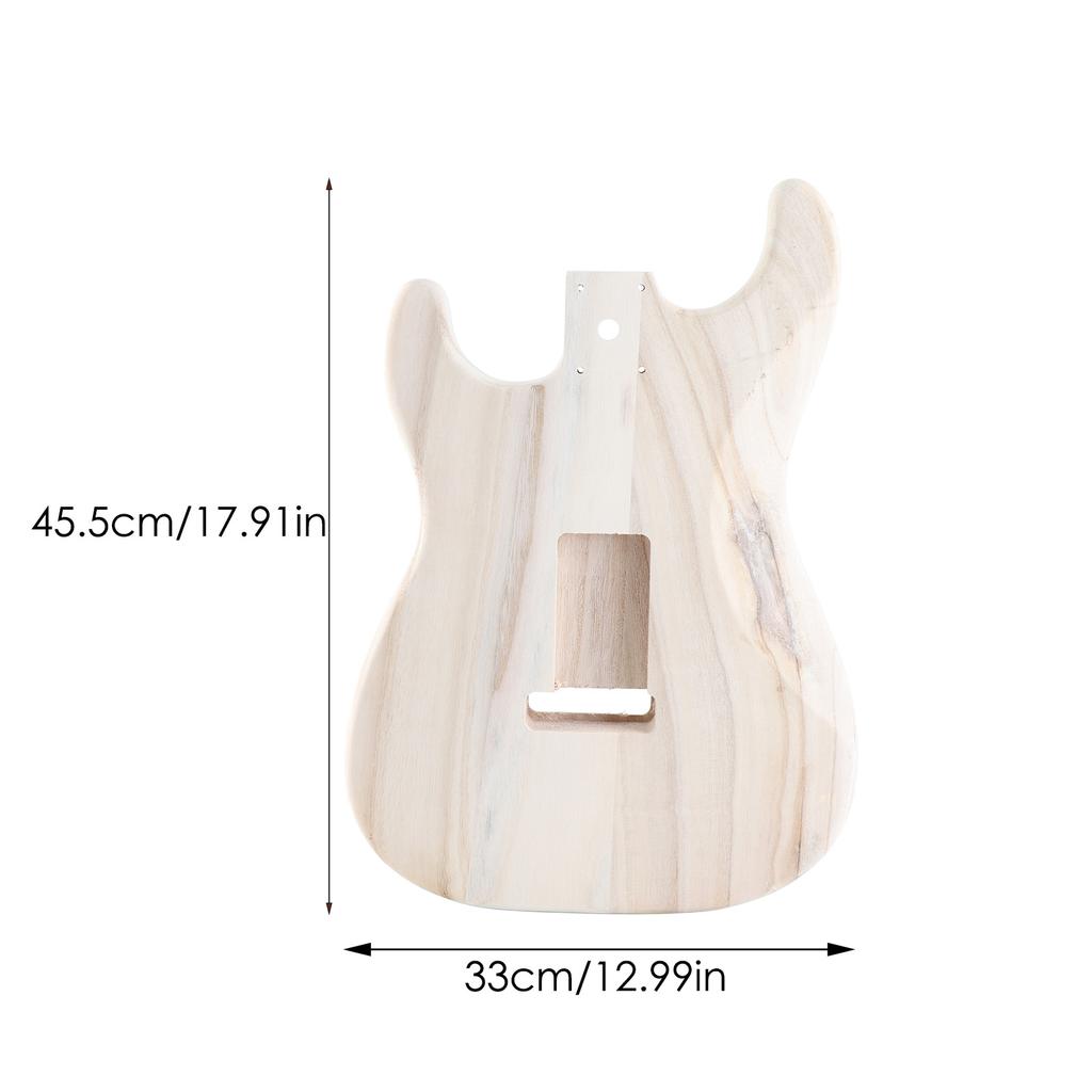 Guitar Barrel Body Maple Polished Unfinished Electric Guitar Barrel for ST Electric Guitar Accessories