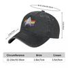 Men Women Baseball Caps Rainbow Distressed Washed Hats Cap Casual Outdoor Summer Adjustable Cap