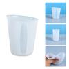 250ML Resin Cup DIY Crafts Jewelry Silicone Measuring Cup Reusable Mixing Cup with Precise Scale Non-Stick Silicone Cup