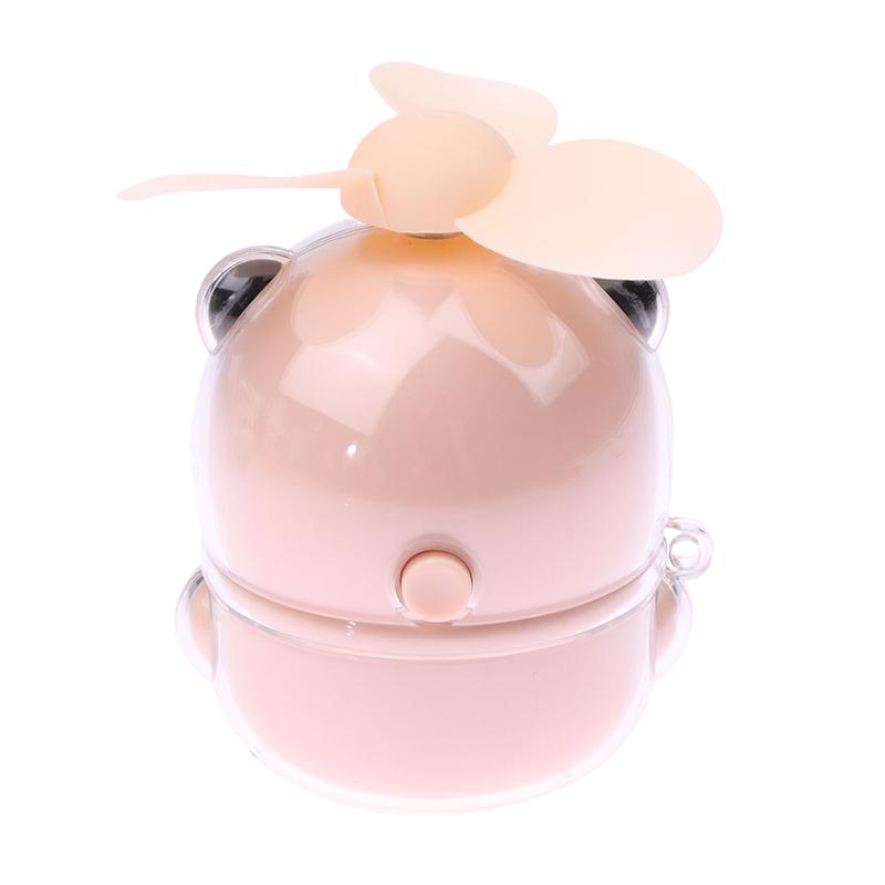 Sevimli Panda Mini El Vantilatörü Soğutucu Taşınabilir Çizgi Film El Tipi USB Şarj Edilebilir Vantilatör Öğrenci Ofis Dış Mekan Yaz