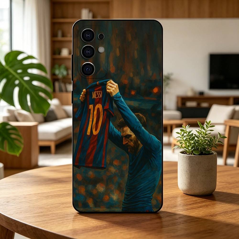 LIONEL Leo Messi-i F-Football  Phone Case For Samsung S25,S24,S21,S22,S23,S30,Ultra,S20,Plus,Fe,Lite,Note,10,Black Cover