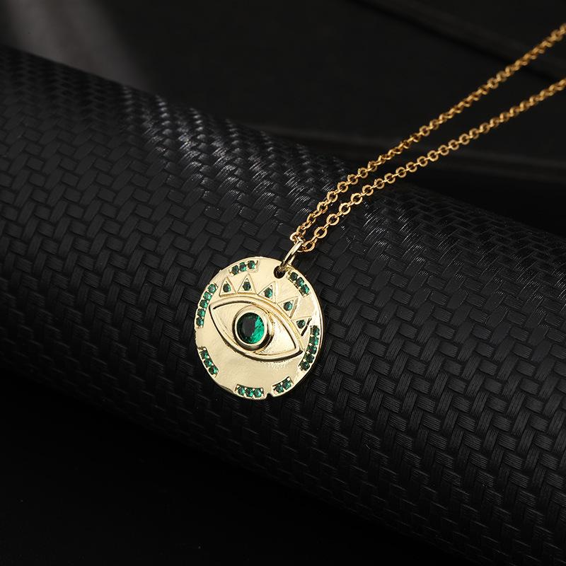 Stylish Versatile Evil Eye Pendant Necklace Personalized Eye Collarbone Chain Women's Jewelry