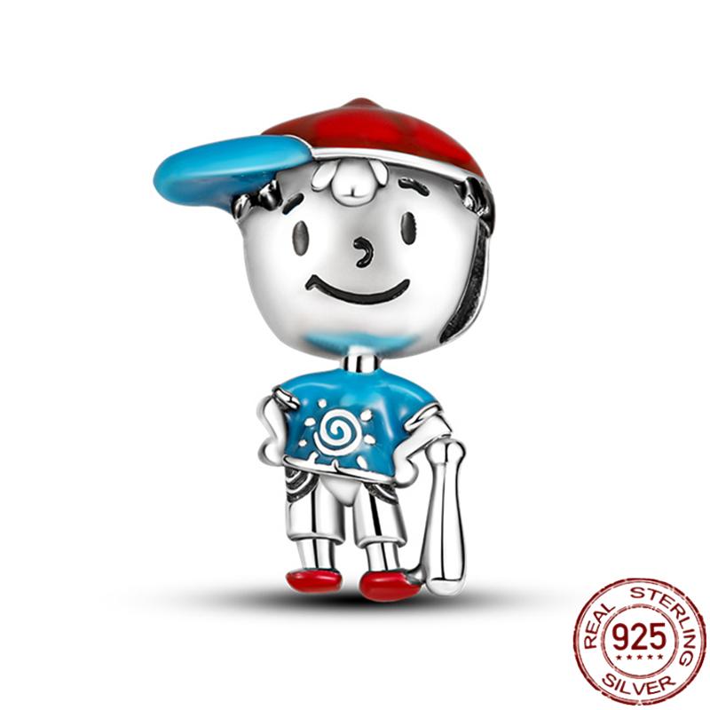 New In Copper Boys Girls Couple Charms Beads For Original Women'S Bracelets Fine Diy Jewelry Pendant Gifts