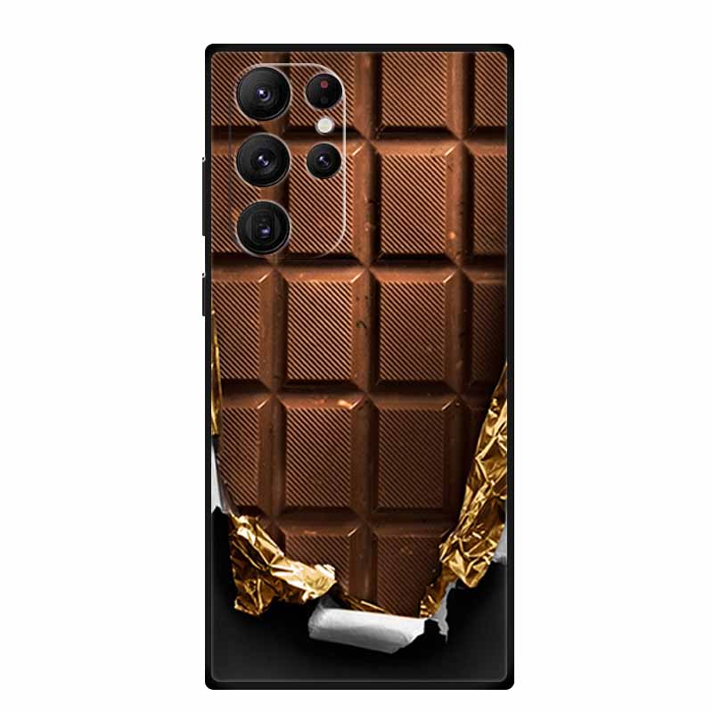 For Samsung S22 / S23 Ultra Case S23Ultra Black Silicone Soft Phone Case For Samsung Galaxy S22 Ultra Back Cover Case S 23 Ultra