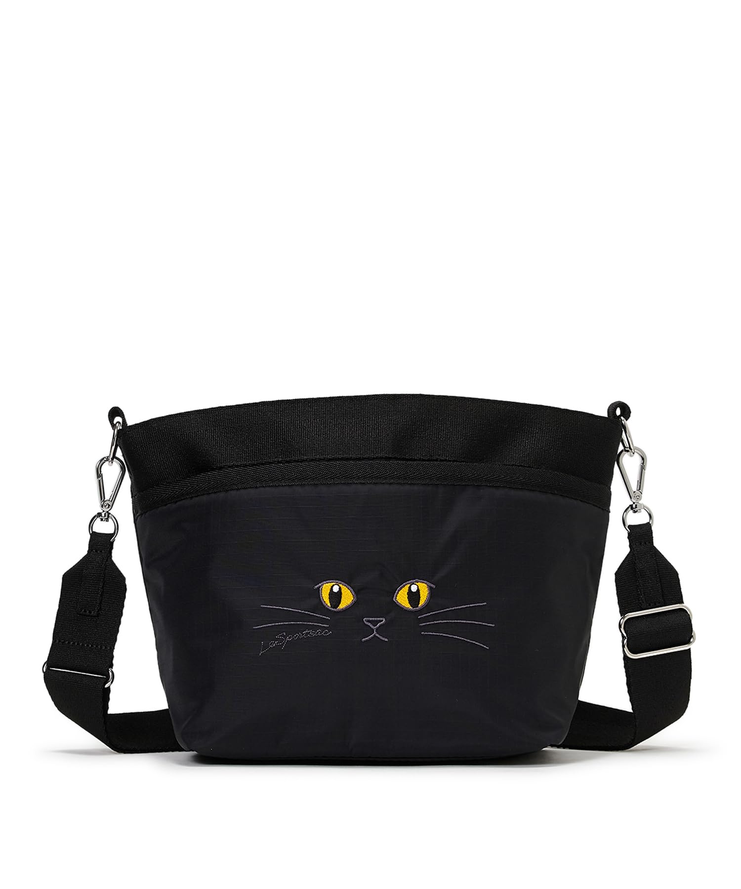 

LeSportsac Official Small Bucket Shoulder Bag with Black Cat Embroidery Bag/1115 Women s