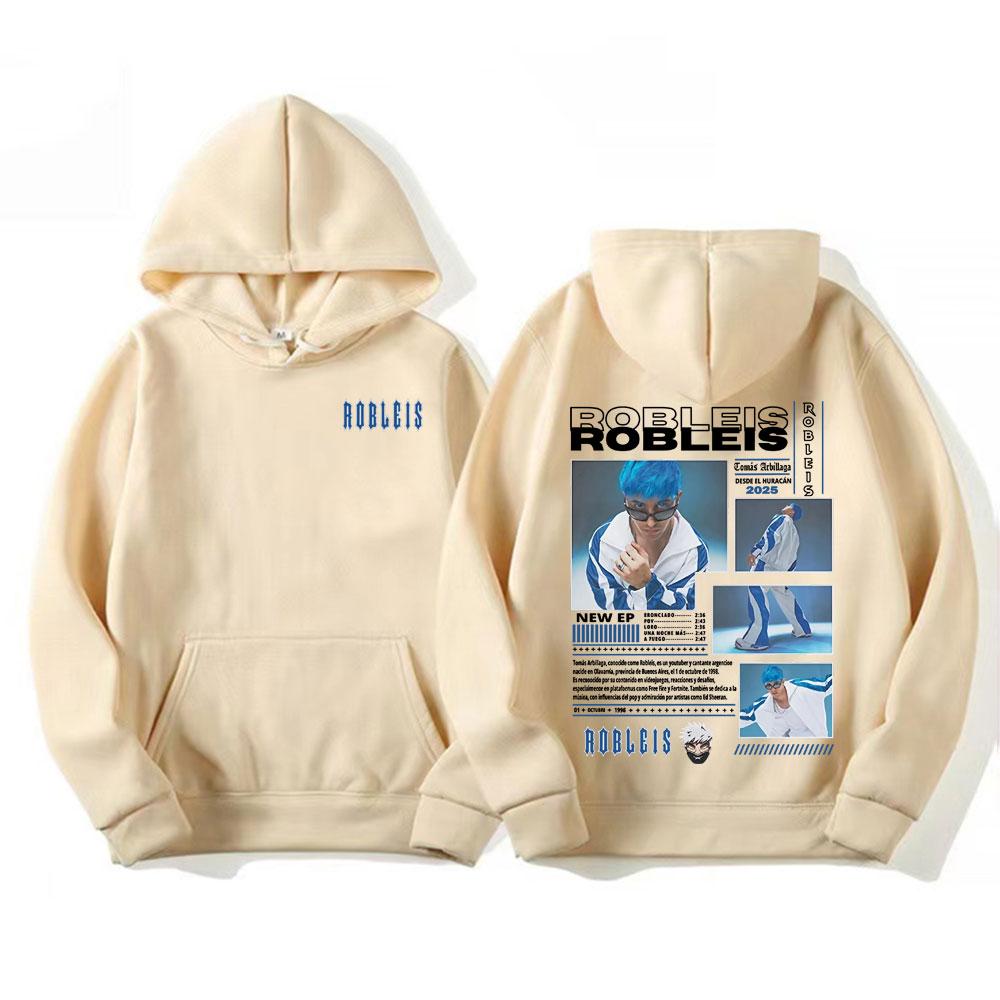 Rapper Robleis Album Tour 2025 Merch Hoodie Men's Clothing Fashion Aesthetic Sweatshirt Male Casual Comfort High Quality Hoodies