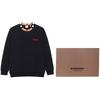 Long Sleeves Crewneck Pullovers Stripes Black 80076931