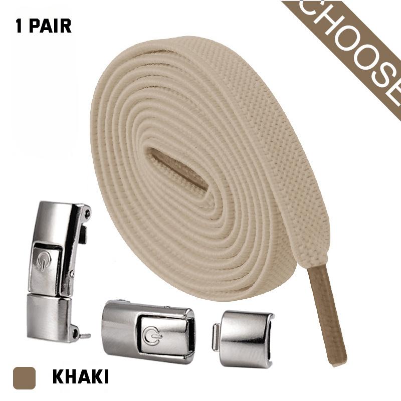 Press Lock Shoelaces for Sneakers Without Ties Elastic Flat Laces Tieless No Tie Shoe Laces for Kids Adult Shoelace for Shoes