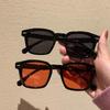 1pair Unisex Transparent Square Frame Fashion Glasses For Daily Decoration Casual Shades Accessories