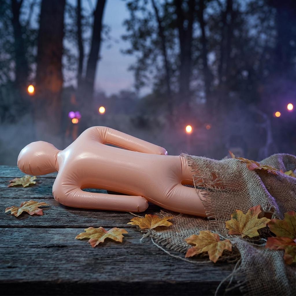 Halloween Corpse Prop SkinColoredToned Inflatable Hollow Dead Body Single