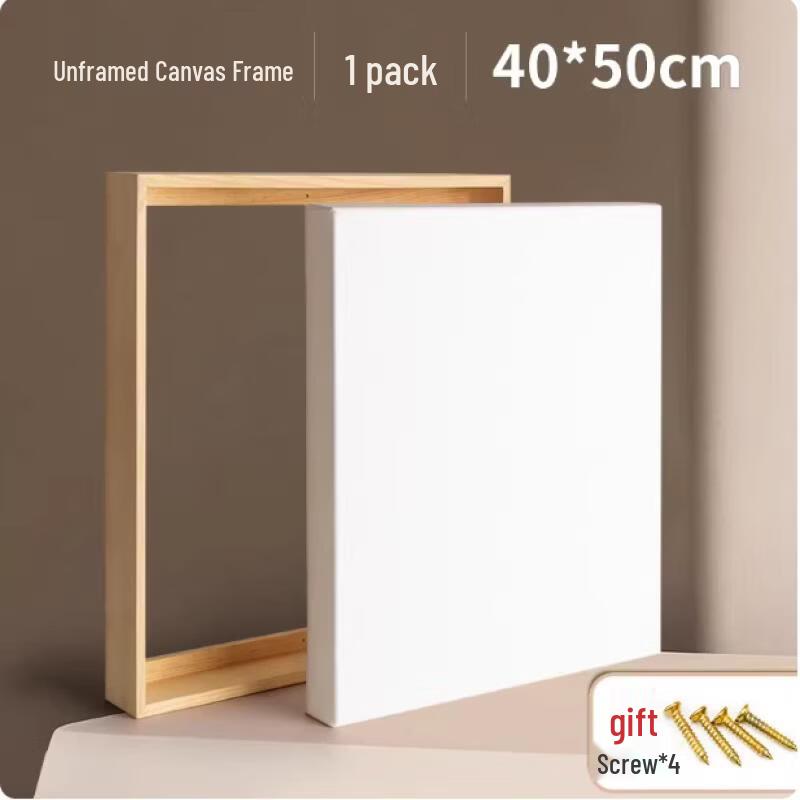 Handun Mixed Linen & Cotton Oil Painting Canvas Frame (40x50cm)