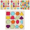 Wooden Montessori Alphabet And Number Matching Puzzle For Toddler Cognitive Skills And Play