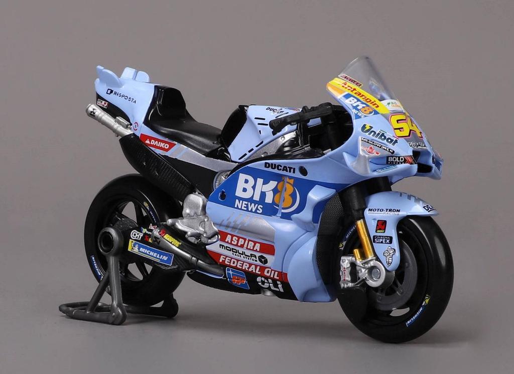 1:18 Scale 2021 Season Ducati, Honda, Yamaha Alloy Motorcycle Model Toy