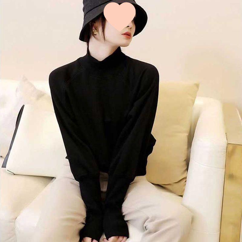 

Women s Trendy Korean-Style Lantern Sleeve Pullover Sweatshirt for Autumn/Winter S (Recommended 80-100 jin)