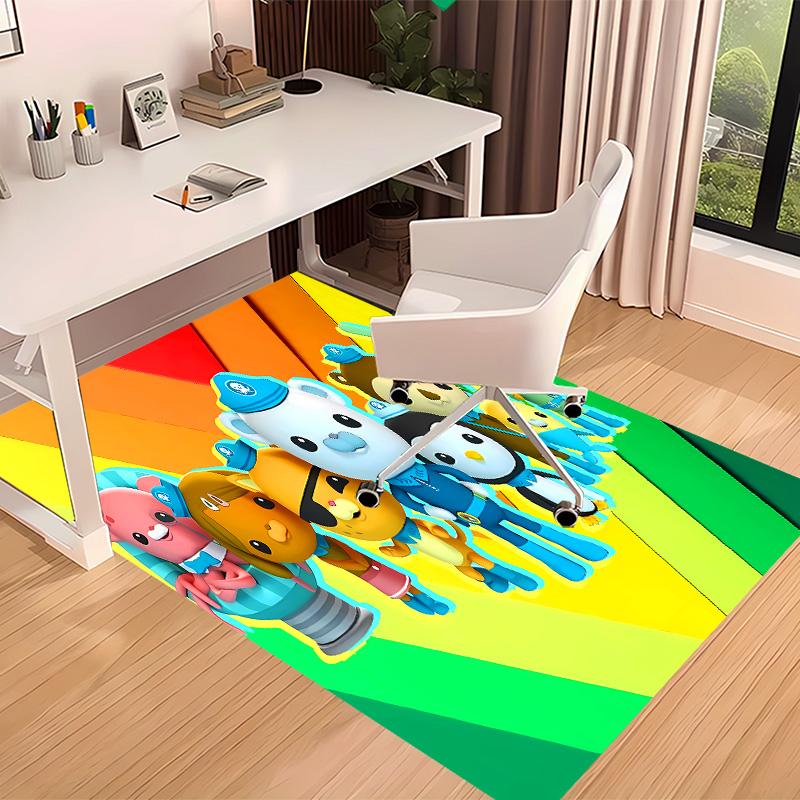 The Octonauts2 Printed Absorbent Washable Carpet, Non-Slip Bathroom Mats, Kitchen Rugs, Yoga Mat,Living Room Entrance, Camping Picnic Rugs
