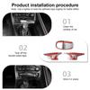 Carbon Fiber Look Car Interior Center Console Gear Shift Handle Panel Decoration Cover Stickers For Dodge Challenger 2015-2022