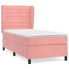 3129260 vidaXL Divan-lit À Sommier Tapissier Avec Matelas Rose 100x200 Cm Velours