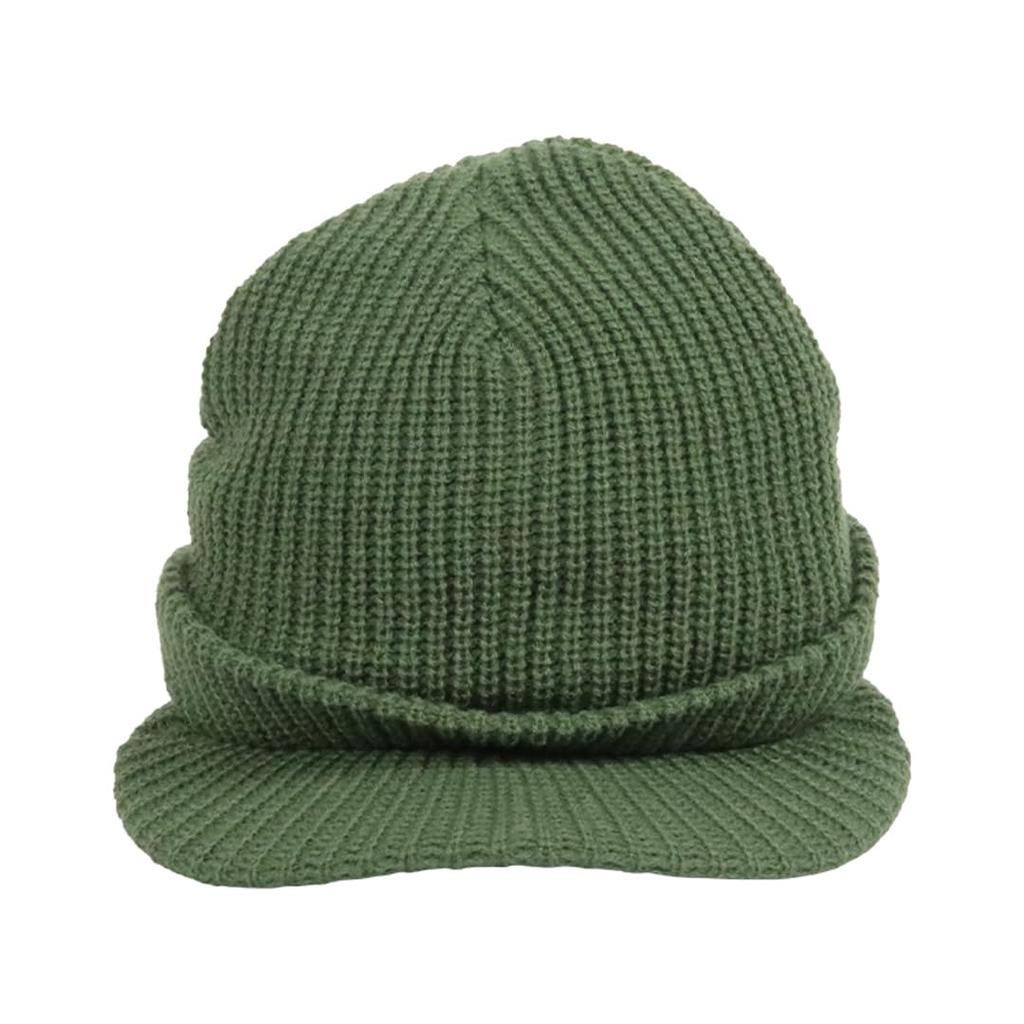 HUF Strickmütze mit Schirm, Herren und Damen, Streetwear-Marke, Schirmmütze, Logo, Stern, Unisex, Herbst/Winter, Avocado, Oliv [Parallelimport]