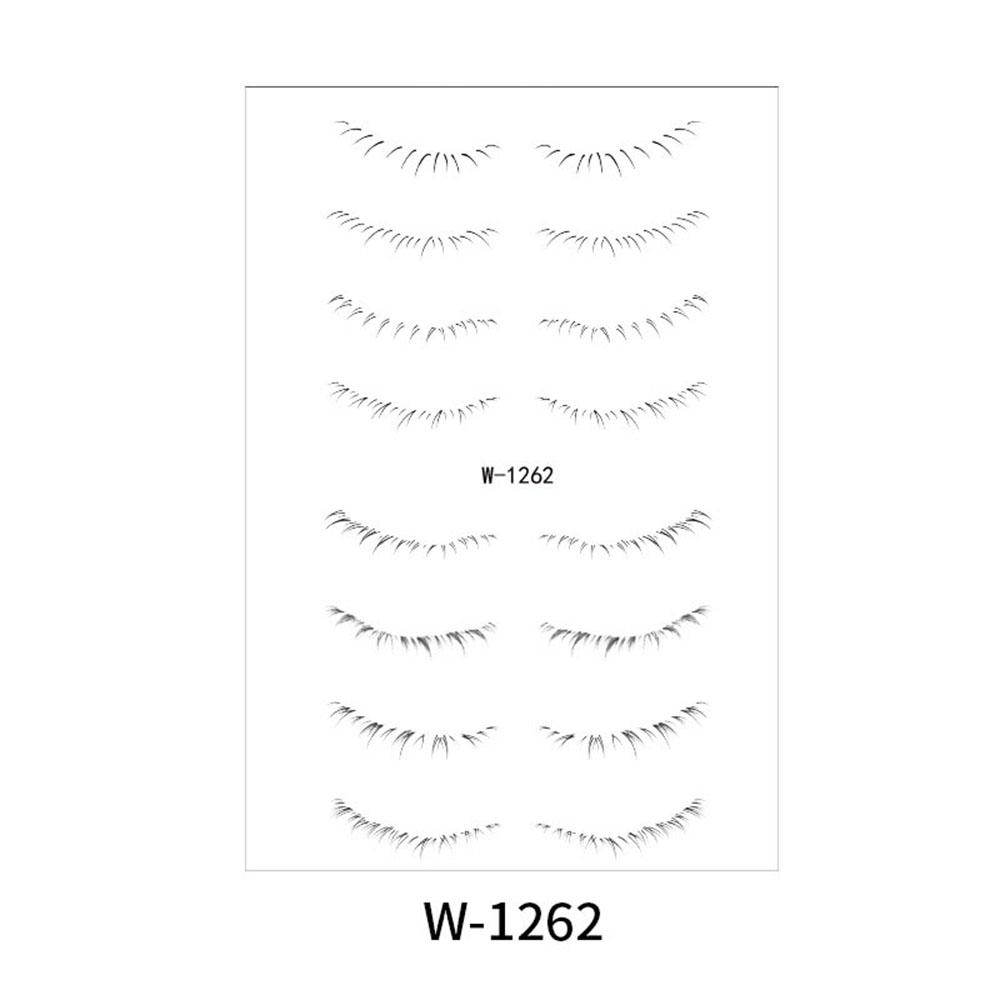 Lower Eyelash Tattoo Long-Lasting Waterproof And Sweatproof Simulation 3D False Eyelash Enlarge Double Under Eye Eyelash Sticker