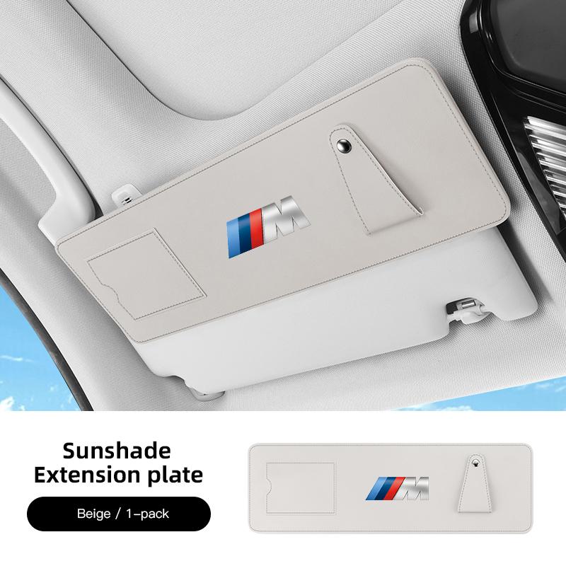For BMW  LCV62026New Napa Leather Car Sunshade  Holder Valve Cap Decoration For BMW X1 X2 X3 X5 X4 X6 X7 iX3 F20 F10 F07 E70 E46 E90 E92 E60