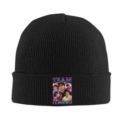 Team Conrad Cousins Graphic (2) Knitted Hat  Cool Caps Men Women Unisex Gym Beanie Hats Autumn Pattern Head Wrap Bonnet Hats