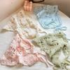 Pastoral Style Triangle Turban French Hollow Out Hair Band Retro Women Hair Scarf  Summer