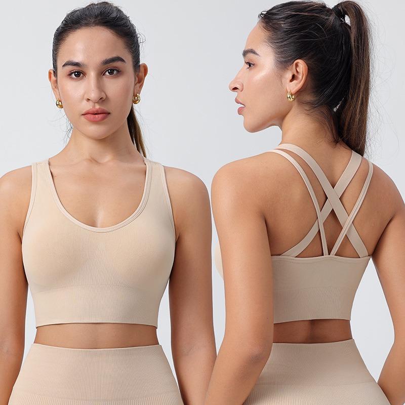Women Shockproof Beautiful Back Sports Bra With Removable Pads For Running Fitness Yoga