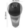 Manual Gear Shift Knob 5 Speed with Black Leather Boot fit for Honda Civic 2006-2011 DX EX LX Shifter Lever Stick Head