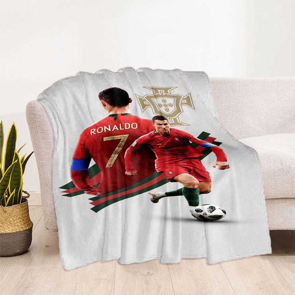Ronaldo's Power Passion Blanket Soft Warm Cozy Great for Picnics Office Bed Four Seasons Universal Warmthful Decor