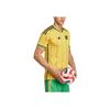 Adidas Koszulka domowa Jamaica 23 Odważne złoto/żywa zieleń unisex Streetwear HT7122