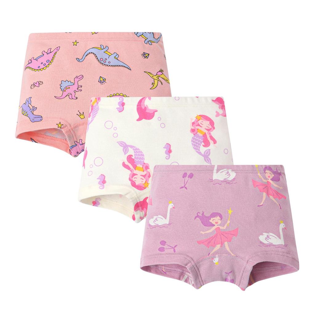 Girls' 100% Cotton Boxer Briefs - Toddler and Baby Underwear