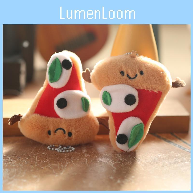 Jellycat Plush Pizza Toy Stuffed Keychain Backpack Decor With Short Plush