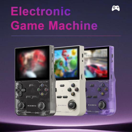 

Ретро портативная игровая консоль с большим экраном 3D джойстики дизайн перезаряжаемая портативная игровая консоль чёрный