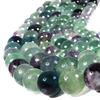 SmileStone Fluorite Mixed Fluorite Beads, 10mm, Sold as a Strand (Approx. 38cm), Natural Stone, Power Stone Beads (10mm)