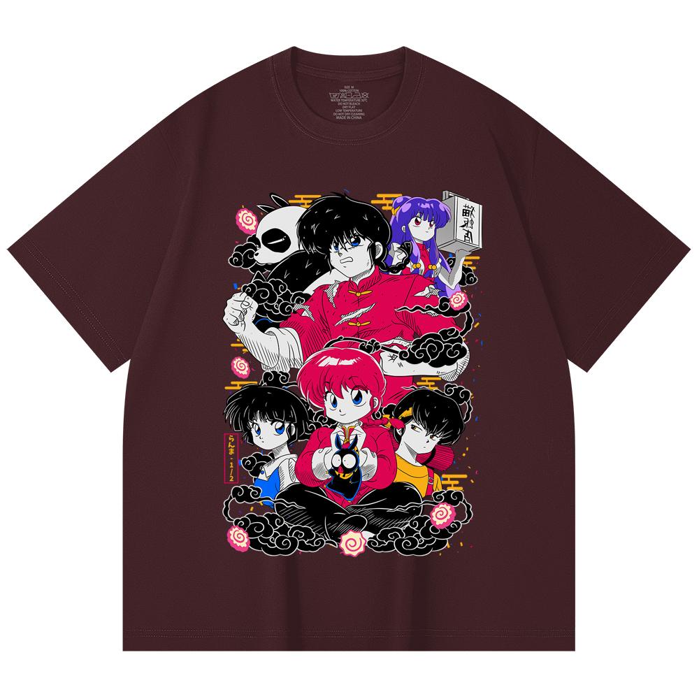 

230 Gsm 100% Cotton Ranma 12 V2 Print Unisex Heavy Cotton T Shirt 2XL