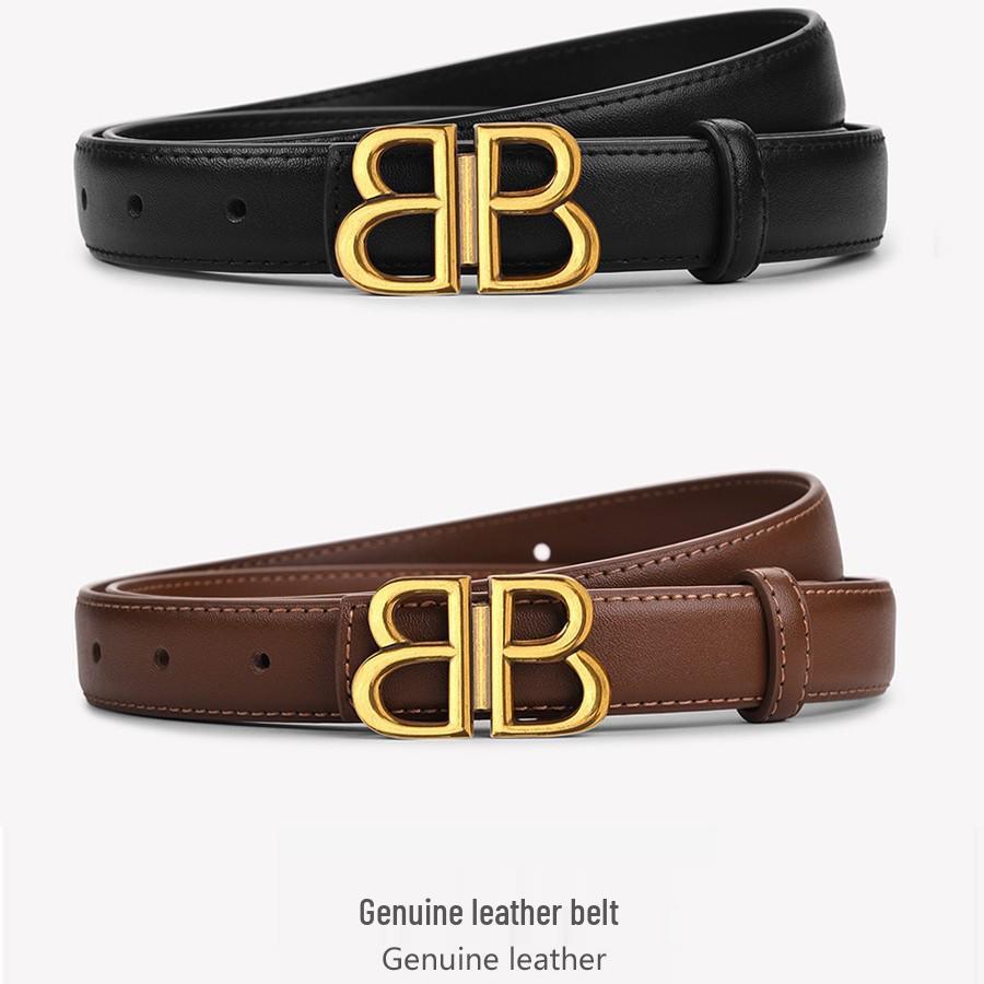 Women's Genuine Leather Versatile Retro Belt, 2025 Style for Jeans and Dress Pants