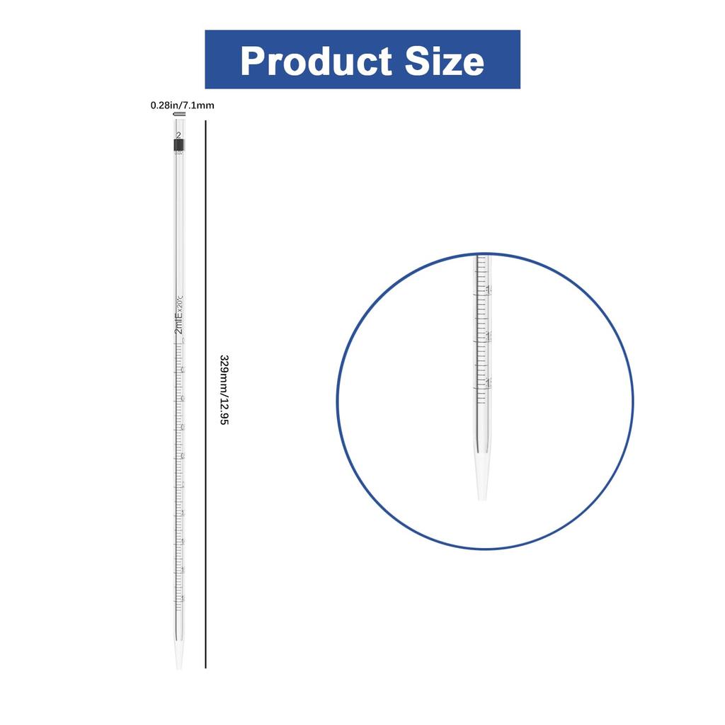 ONiLAB Pipet Pompaları,Bilimsel Pipet Pompası 2ml, Mavi, Tek Kullanımlık Plastik ve Cam Pipetler için