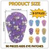 90Pcs Breathable Amblyopia Eye Patch Cute Cartoon Light Blocking Eye Patches Reusable Children Eye Pad for Amblyopia Girls Boys