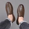 Leather Hollowed-out Breathable Lazy One-pedal Casual Leather Shoes Loafer Men's Shoes