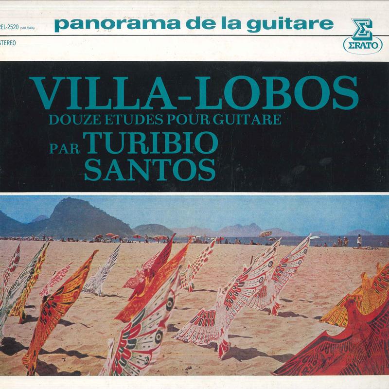 

LP Record TURIBIO SANTOS VillaLobos 12 Etudes REL2520 ERATO 1982 Japan Classical Used