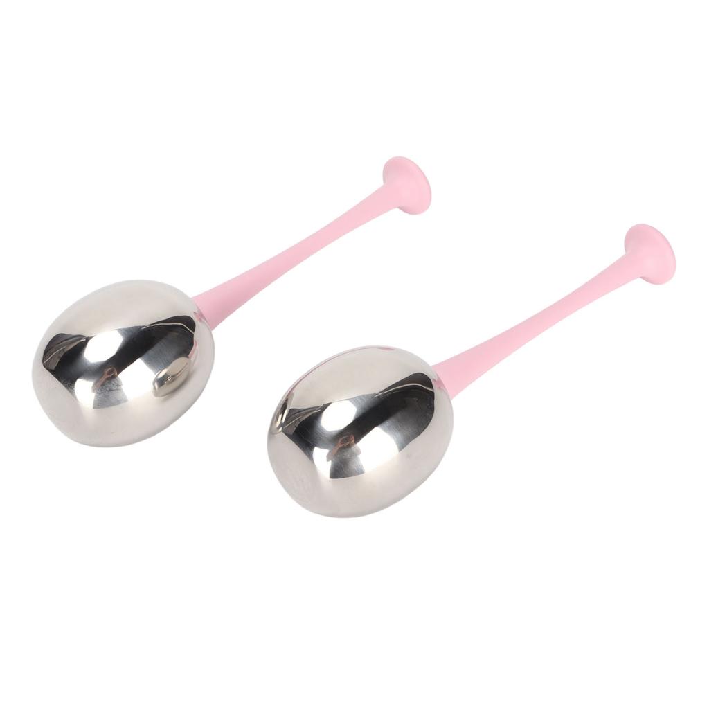 2pcs Facial Ice Globes Stainless Steel Facial Massage Reduce Puffiness Eliminate Fine Lines Ice Globes for Facial Skin Care